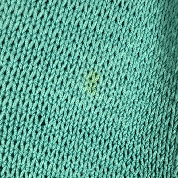 J. Jill Beachy Resort Wear Cotton Blend Teal Short Sleeve Medium Knit Hoodie - Picture 7 of 11